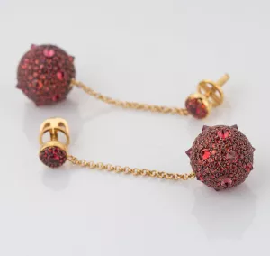 Серьги с сапфирами