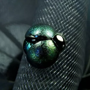 Брошь-пин BEETLE-FIREFLY с узором на крыльях